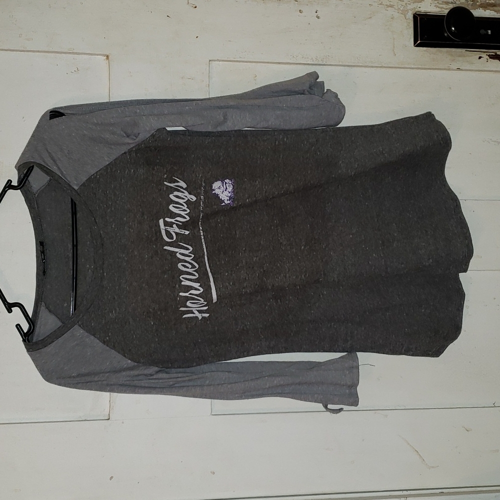 TCU ladies 3/4 bell sleeve t-shirt
